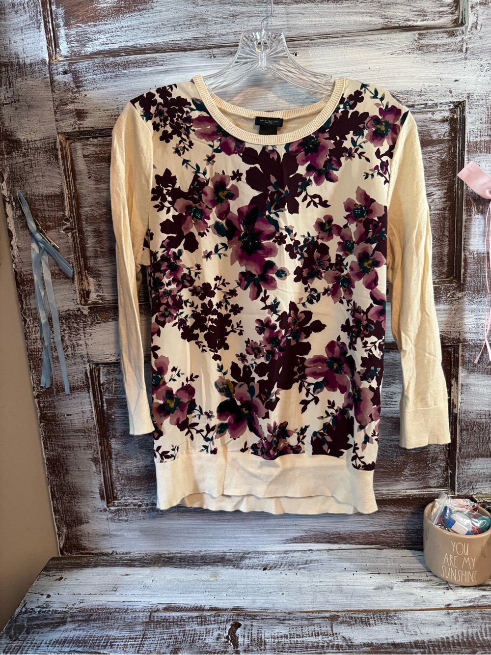 NWOT Ann Taylor Floral Top